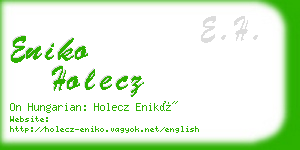 eniko holecz business card